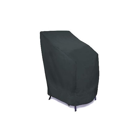 Eevelle Meridian Stackable Patio Chair Cover, Charcoal Gray, 27 in L x 49 in W x 27 in H MDCHRSTK_27W_27D_49H-CHL